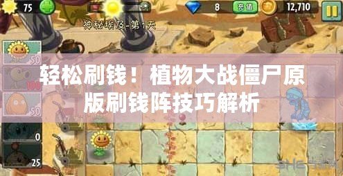 輕松刷錢！植物大戰僵尸原版刷錢陣技巧解析