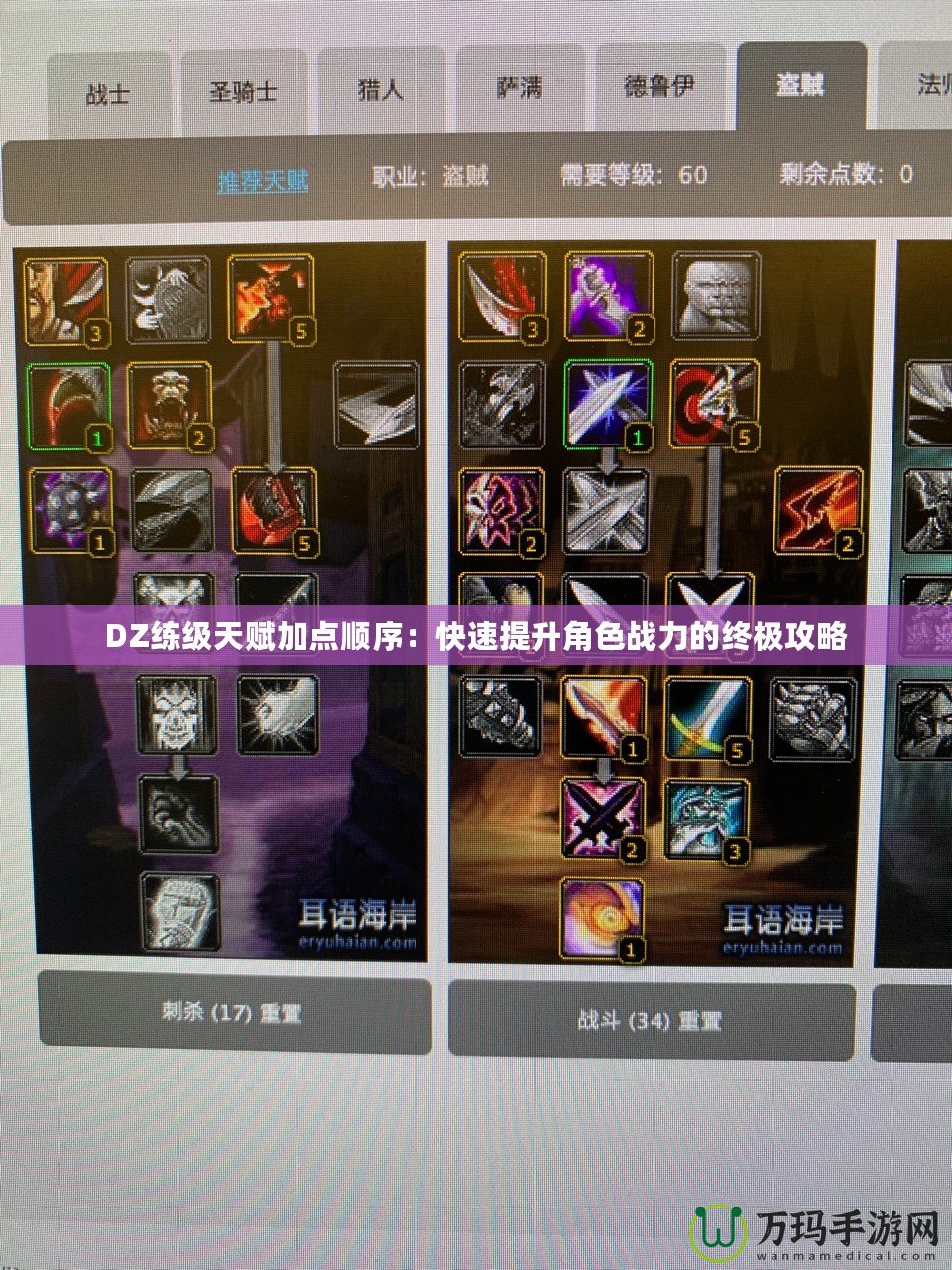 DZ練級天賦加點順序：快速提升角色戰力的終極攻略