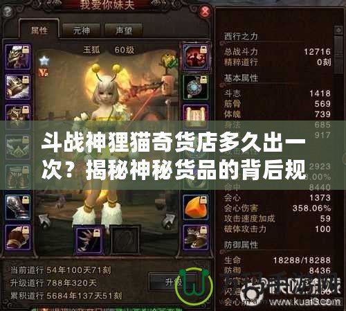 斗戰神貍貓奇貨店多久出一次？揭秘神秘貨品的背后規律