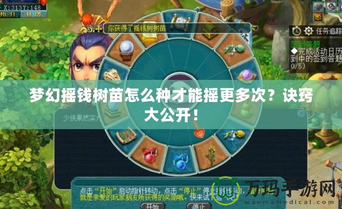 夢(mèng)幻搖錢樹(shù)苗怎么種才能搖更多次？訣竅大公開(kāi)！