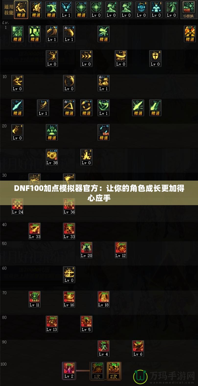 DNF100加點模擬器官方：讓你的角色成長更加得心應手