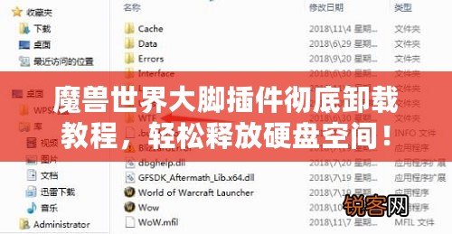 魔獸世界大腳插件徹底卸載教程，輕松釋放硬盤空間！