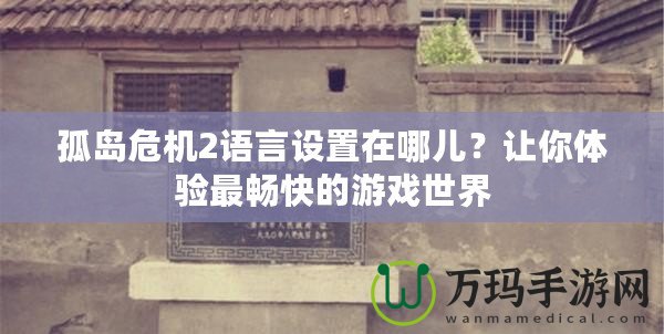 孤島危機2語言設置在哪兒？讓你體驗最暢快的游戲世界