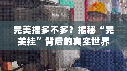 完美掛多不多？揭秘“完美掛”背后的真實(shí)世界