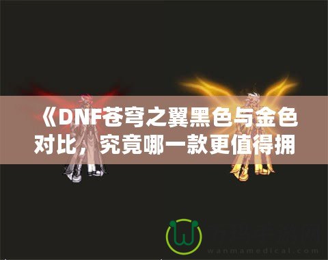 《DNF蒼穹之翼黑色與金色對比，究竟哪一款更值得擁有？》