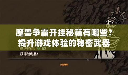 魔獸爭霸開掛秘籍有哪些？提升游戲體驗的秘密武器
