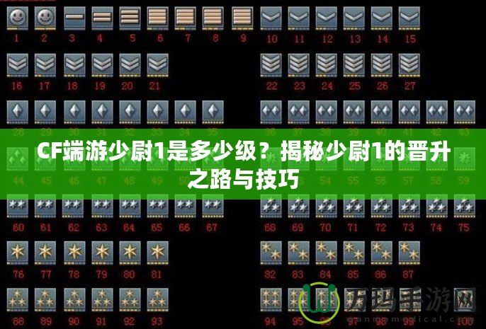 CF端游少尉1是多少級？揭秘少尉1的晉升之路與技巧