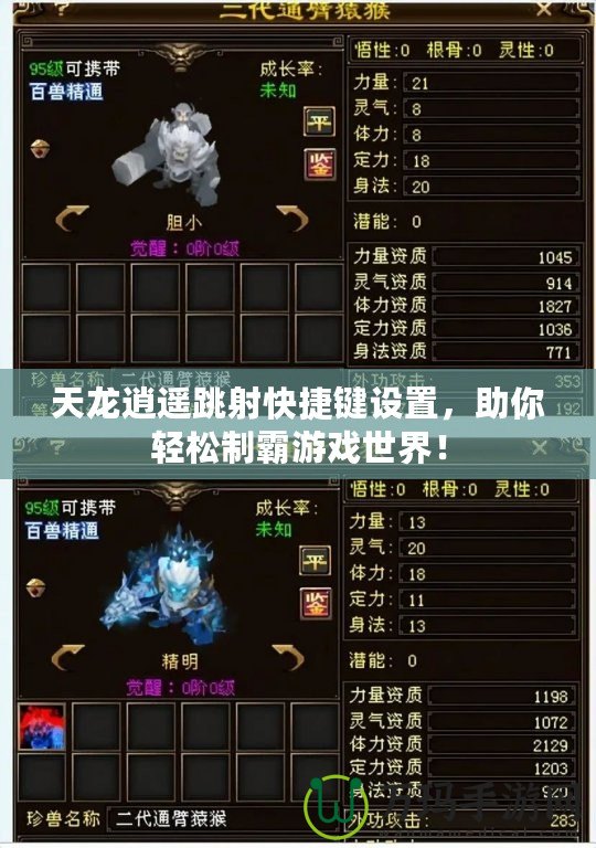 天龍逍遙跳射快捷鍵設置，助你輕松制霸游戲世界！