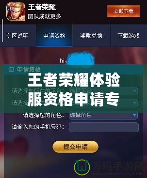 王者榮耀體驗服資格申請專區(qū)：成為游戲先鋒，搶先體驗未來玩法！